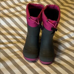 Kamik Kids' Pink and Grey Winter Boots